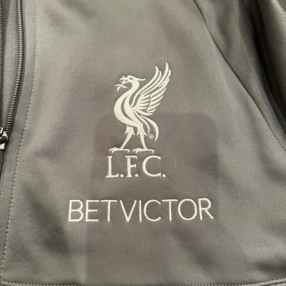 Men’s New Balance Liverpool Prematch Warmup Jacket, Size L, Gray - Picture 3 of 10
